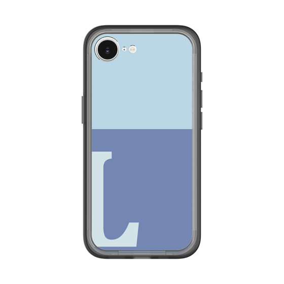 スリムプロテクションプレミアムケース［ オリジナル - initial two tone - L blue ］