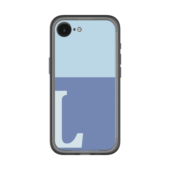 スリムプロテクションプレミアムケース［ オリジナル - initial two tone - L blue ］