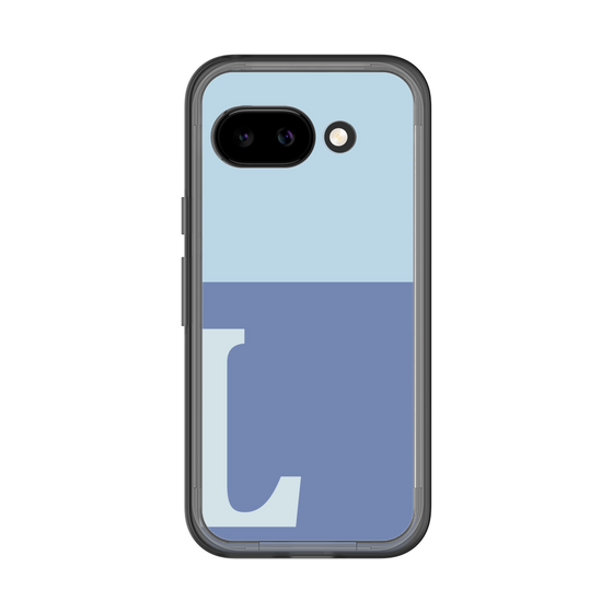 スリムプロテクションプレミアムケース［ オリジナル - initial two tone - L blue ］