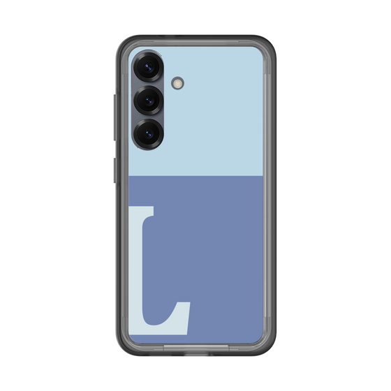 スリムプロテクションプレミアムケース［ オリジナル - initial two tone - L blue ］