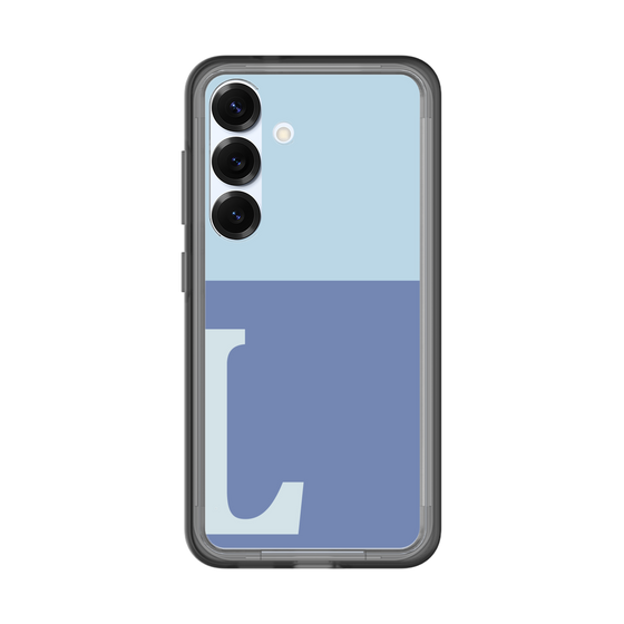 スリムプロテクションプレミアムケース［ オリジナル - initial two tone - L blue ］