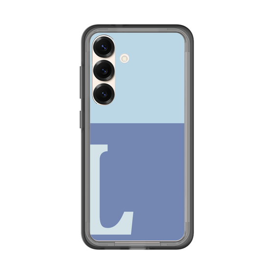 スリムプロテクションプレミアムケース［ オリジナル - initial two tone - L blue ］
