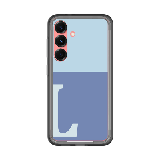 スリムプロテクションプレミアムケース［ オリジナル - initial two tone - L blue ］