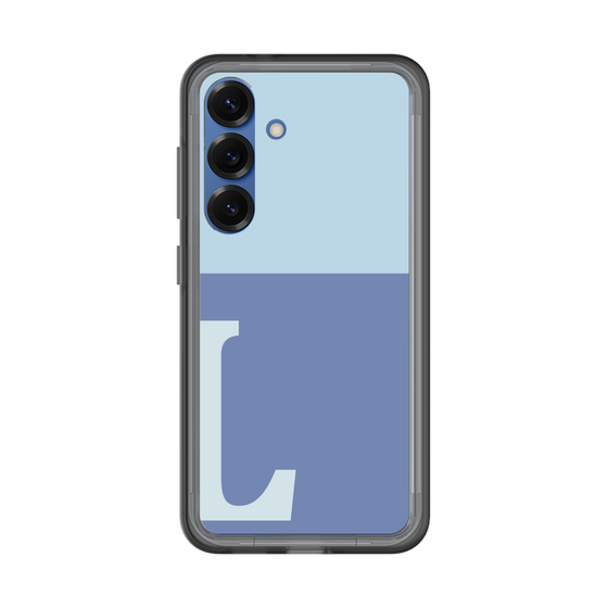 スリムプロテクションプレミアムケース［ オリジナル - initial two tone - L blue ］