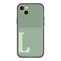 スリムプロテクションプレミアムケース［ オリジナル - initial two tone - L green ］