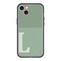 スリムプロテクションプレミアムケース［ オリジナル - initial two tone - L green ］