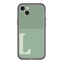 スリムプロテクションプレミアムケース［ オリジナル - initial two tone - L green ］