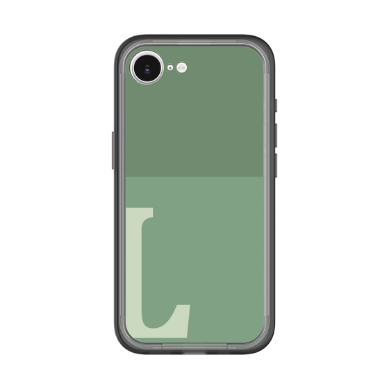 スリムプロテクションプレミアムケース［ オリジナル - initial two tone - L green ］