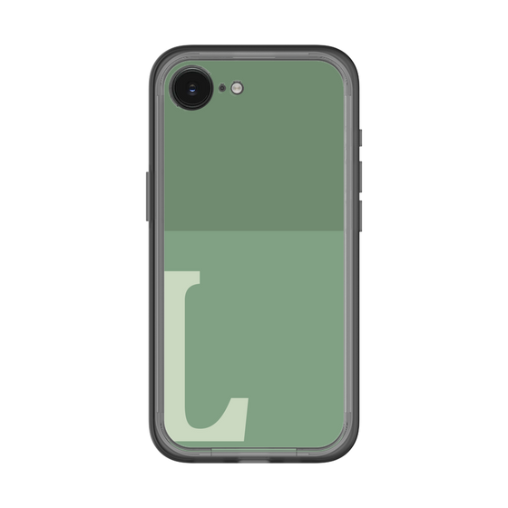 スリムプロテクションプレミアムケース［ オリジナル - initial two tone - L green ］