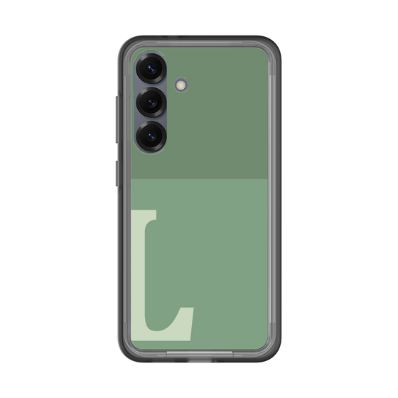 スリムプロテクションプレミアムケース［ オリジナル - initial two tone - L green ］
