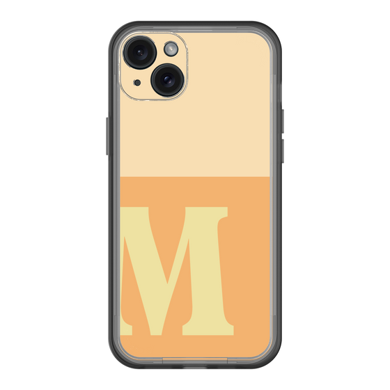 スリムプロテクションプレミアムケース［ オリジナル - initial two tone - M orange ］