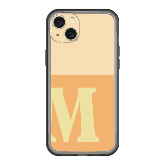 スリムプロテクションプレミアムケース［ オリジナル - initial two tone - M orange ］