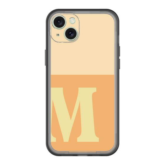 スリムプロテクションプレミアムケース［ オリジナル - initial two tone - M orange ］