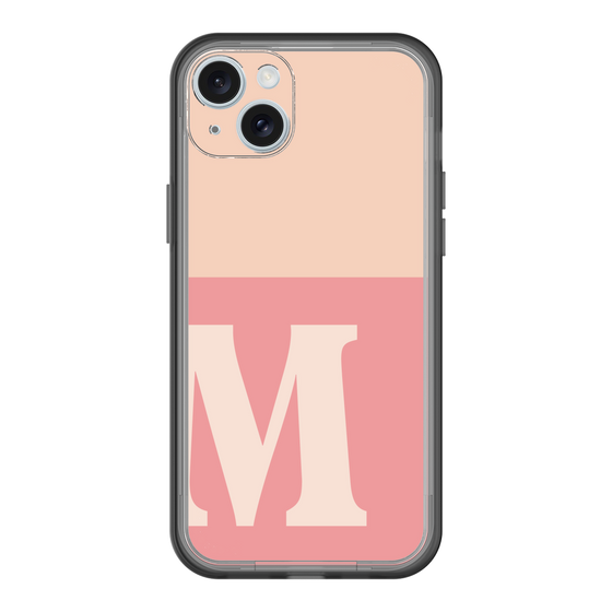 スリムプロテクションプレミアムケース［ オリジナル - initial two tone - M pink ］