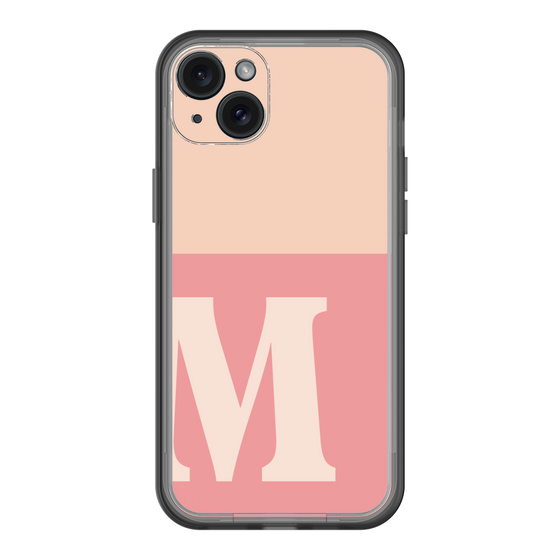 スリムプロテクションプレミアムケース［ オリジナル - initial two tone - M pink ］