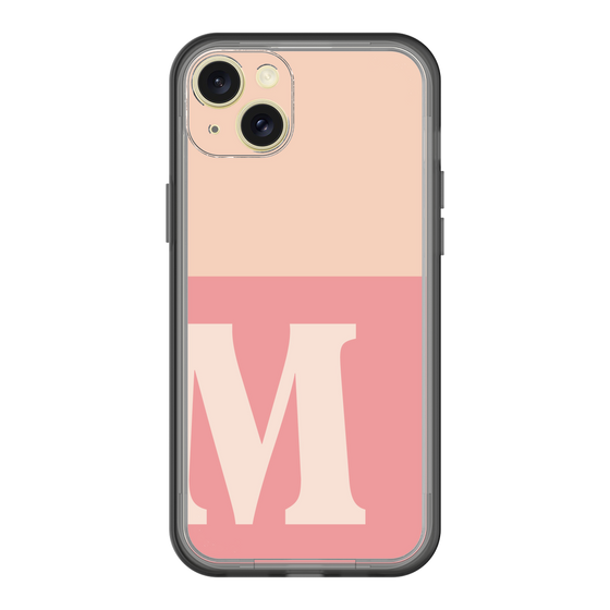 スリムプロテクションプレミアムケース［ オリジナル - initial two tone - M pink ］