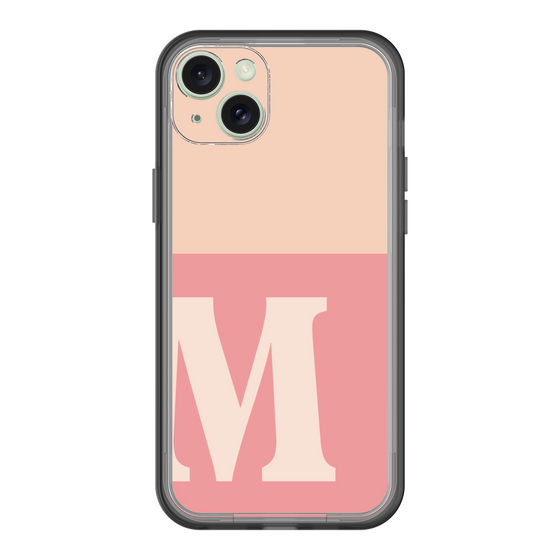 スリムプロテクションプレミアムケース［ オリジナル - initial two tone - M pink ］