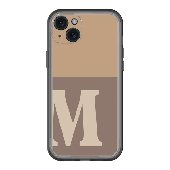 スリムプロテクションプレミアムケース［ オリジナル - initial two tone - M brown ］