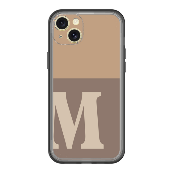 スリムプロテクションプレミアムケース［ オリジナル - initial two tone - M brown ］