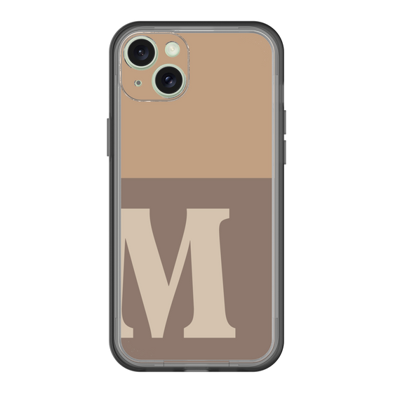 スリムプロテクションプレミアムケース［ オリジナル - initial two tone - M brown ］