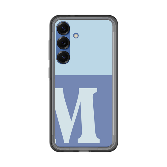 スリムプロテクションプレミアムケース［ オリジナル - initial two tone - M blue ］