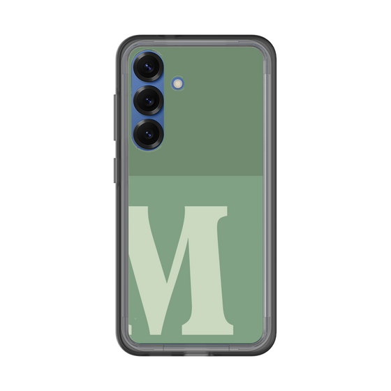 スリムプロテクションプレミアムケース［ オリジナル - initial two tone - M green ］