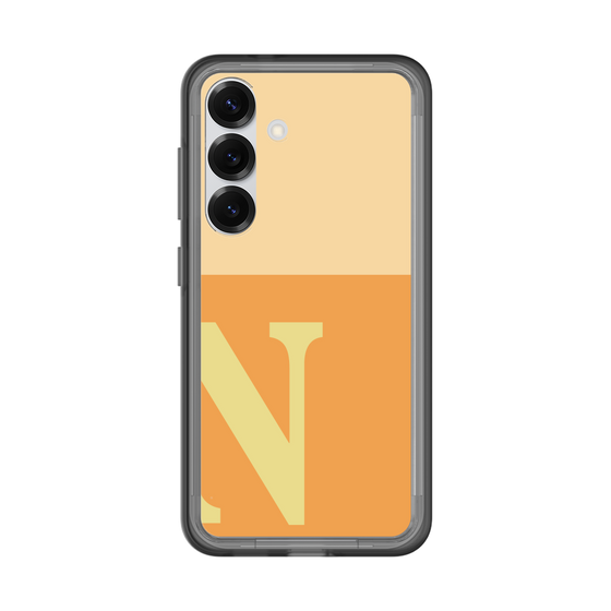 スリムプロテクションプレミアムケース［ オリジナル - initial two tone - N orange ］