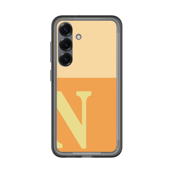 スリムプロテクションプレミアムケース［ オリジナル - initial two tone - N orange ］