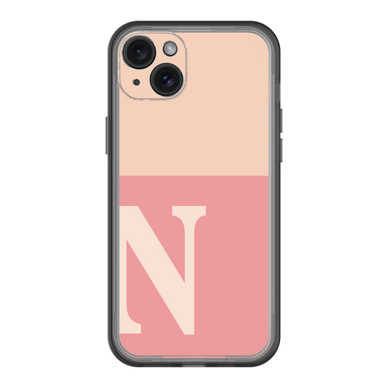 スリムプロテクションプレミアムケース［ オリジナル - initial two tone - N pink ］