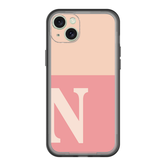 スリムプロテクションプレミアムケース［ オリジナル - initial two tone - N pink ］
