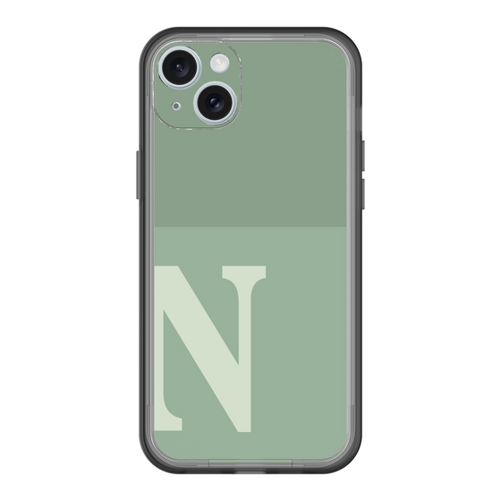 スリムプロテクションプレミアムケース［ オリジナル - initial two tone - N green ］