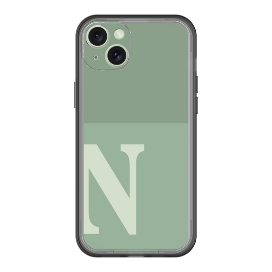 スリムプロテクションプレミアムケース［ オリジナル - initial two tone - N green ］