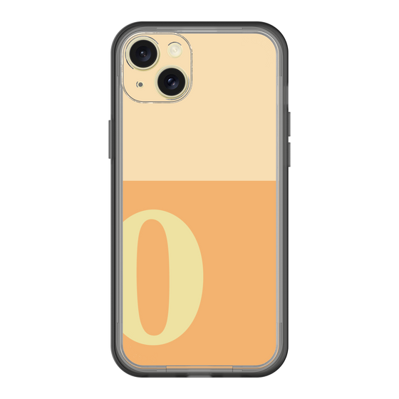 スリムプロテクションプレミアムケース［ オリジナル - initial two tone - O orange ］
