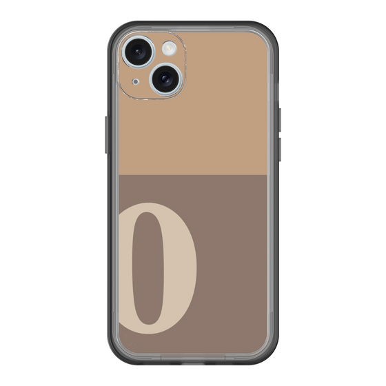 スリムプロテクションプレミアムケース［ オリジナル - initial two tone - O brown ］