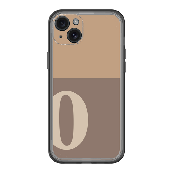 スリムプロテクションプレミアムケース［ オリジナル - initial two tone - O brown ］
