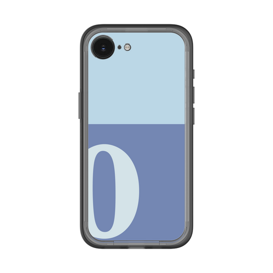 スリムプロテクションプレミアムケース［ オリジナル - initial two tone - O blue ］