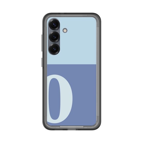 スリムプロテクションプレミアムケース［ オリジナル - initial two tone - O blue ］