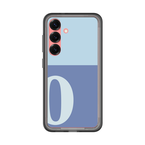スリムプロテクションプレミアムケース［ オリジナル - initial two tone - O blue ］