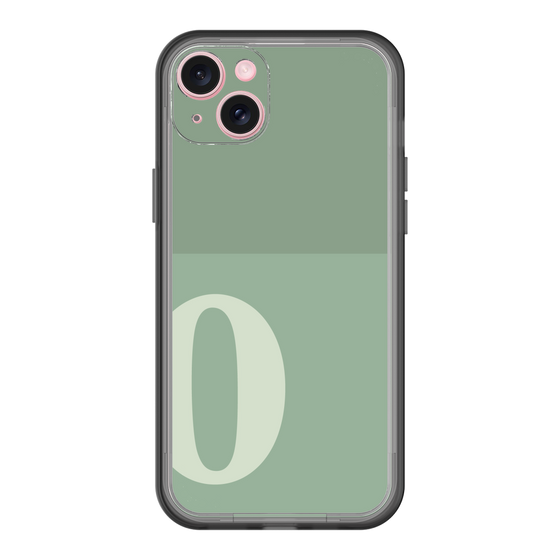 スリムプロテクションプレミアムケース［ オリジナル - initial two tone - O green ］
