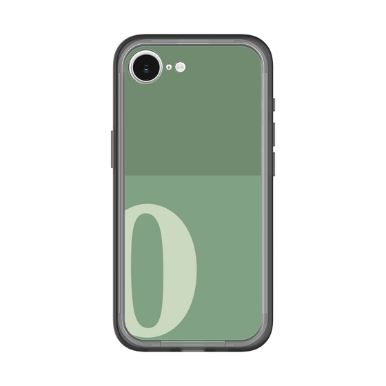 スリムプロテクションプレミアムケース［ オリジナル - initial two tone - O green ］