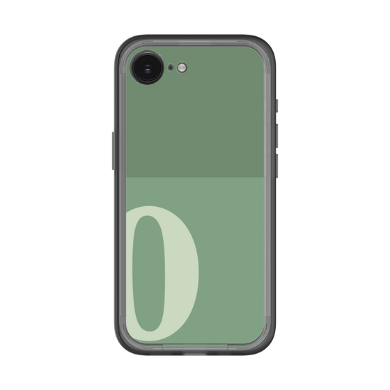 スリムプロテクションプレミアムケース［ オリジナル - initial two tone - O green ］