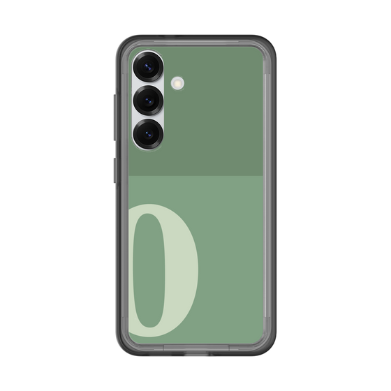 スリムプロテクションプレミアムケース［ オリジナル - initial two tone - O green ］