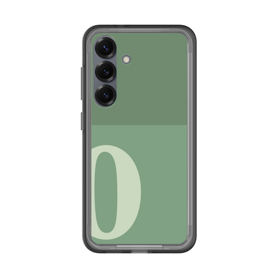 スリムプロテクションプレミアムケース［ オリジナル - initial two tone - O green ］