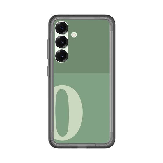スリムプロテクションプレミアムケース［ オリジナル - initial two tone - O green ］