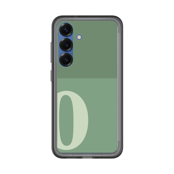 スリムプロテクションプレミアムケース［ オリジナル - initial two tone - O green ］