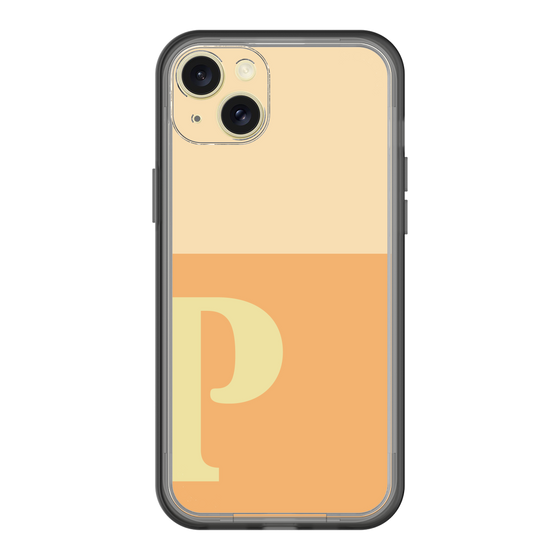 スリムプロテクションプレミアムケース［ オリジナル - initial two tone - P orange ］
