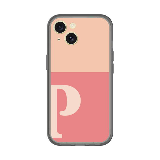 スリムプロテクションプレミアムケース［ オリジナル - initial two tone - P pink ］