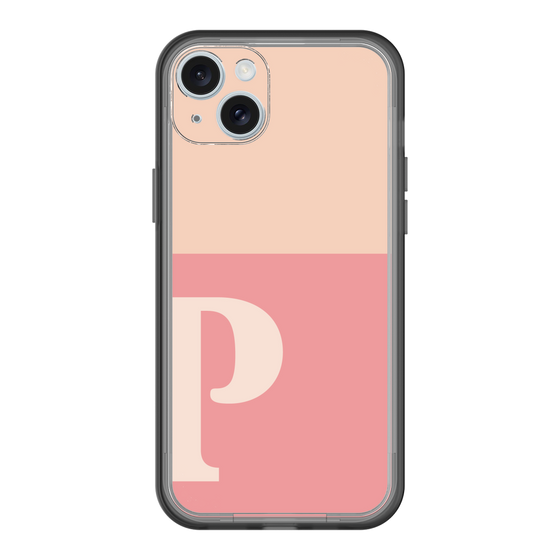 スリムプロテクションプレミアムケース［ オリジナル - initial two tone - P pink ］