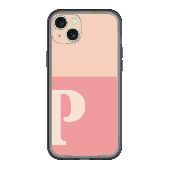 スリムプロテクションプレミアムケース［ オリジナル - initial two tone - P pink ］