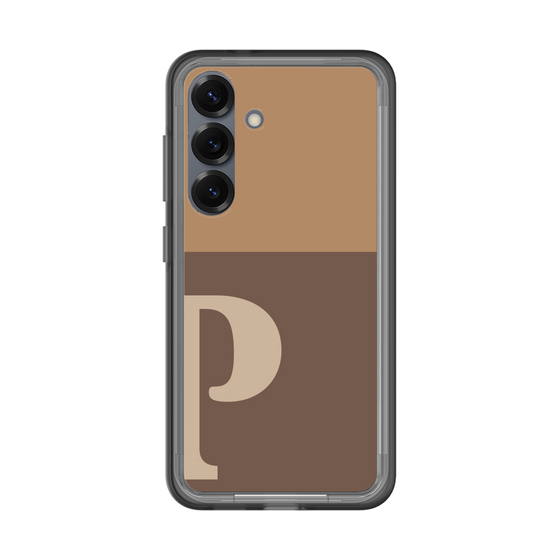スリムプロテクションプレミアムケース［ オリジナル - initial two tone - P brown ］